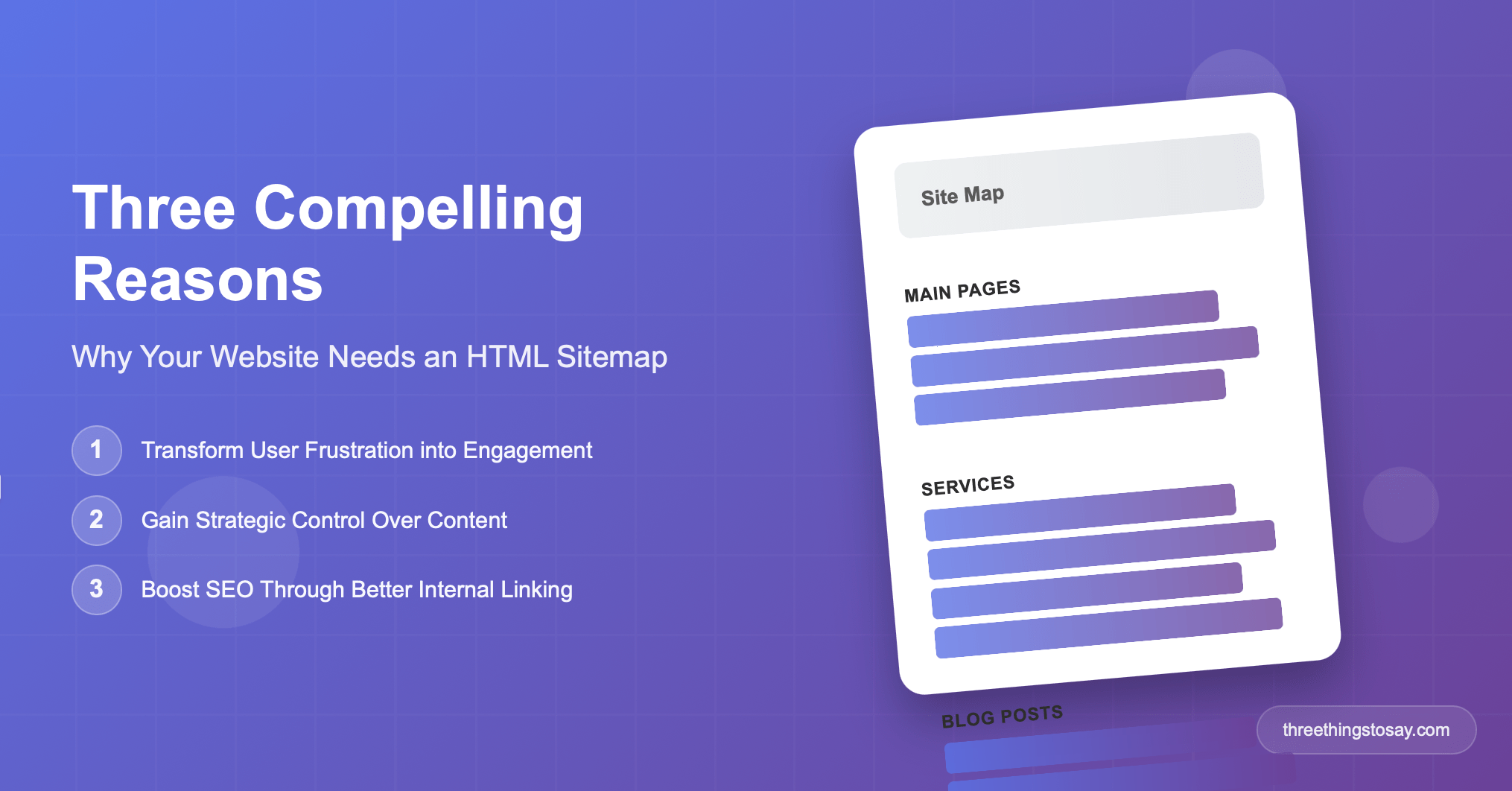 Screen shot of html sitemap generator